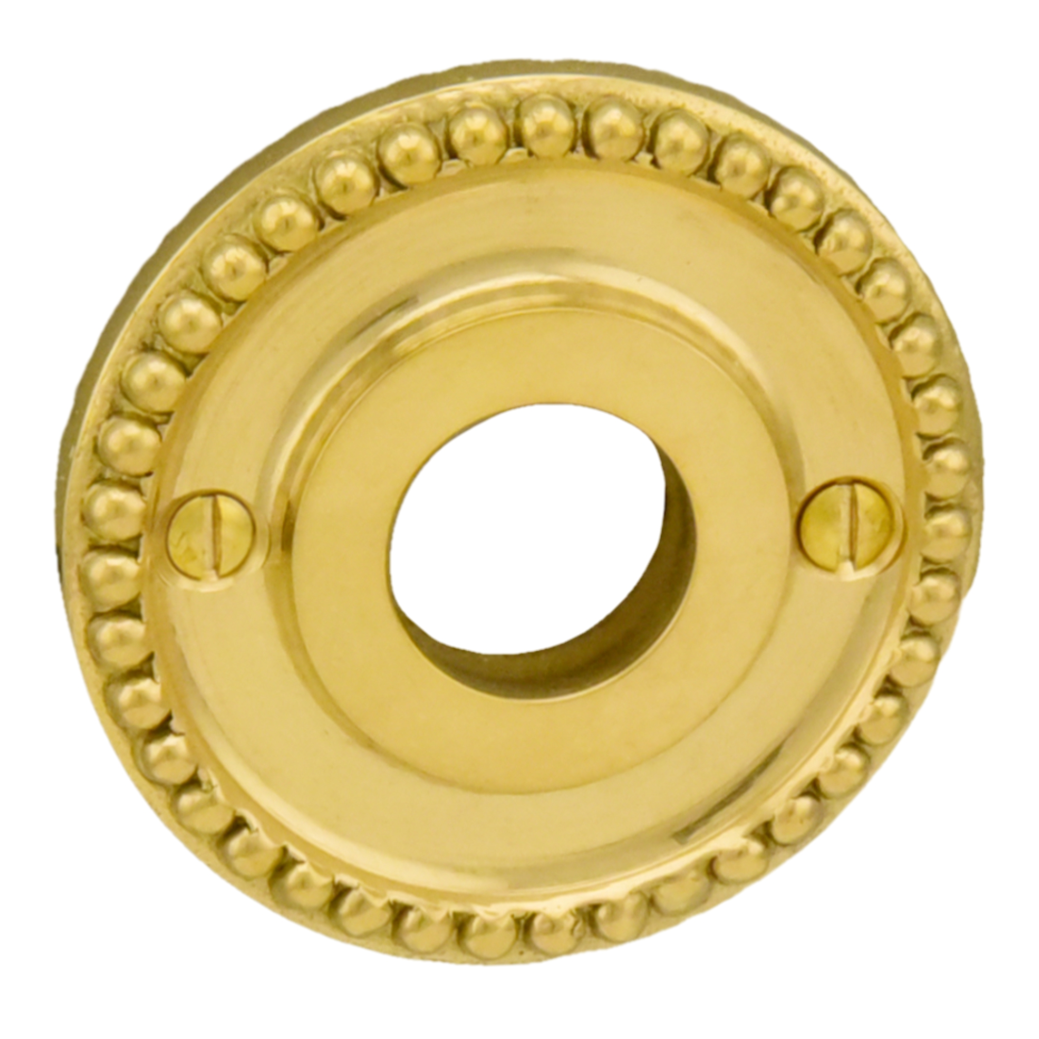 Türdrückerrosette Messing glänzend D