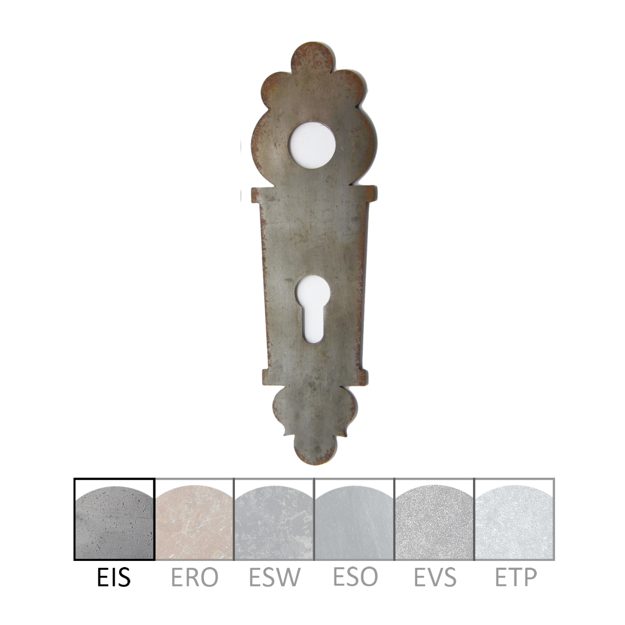 Zimmertürschild Dist. 72 mm PZ, L x B
