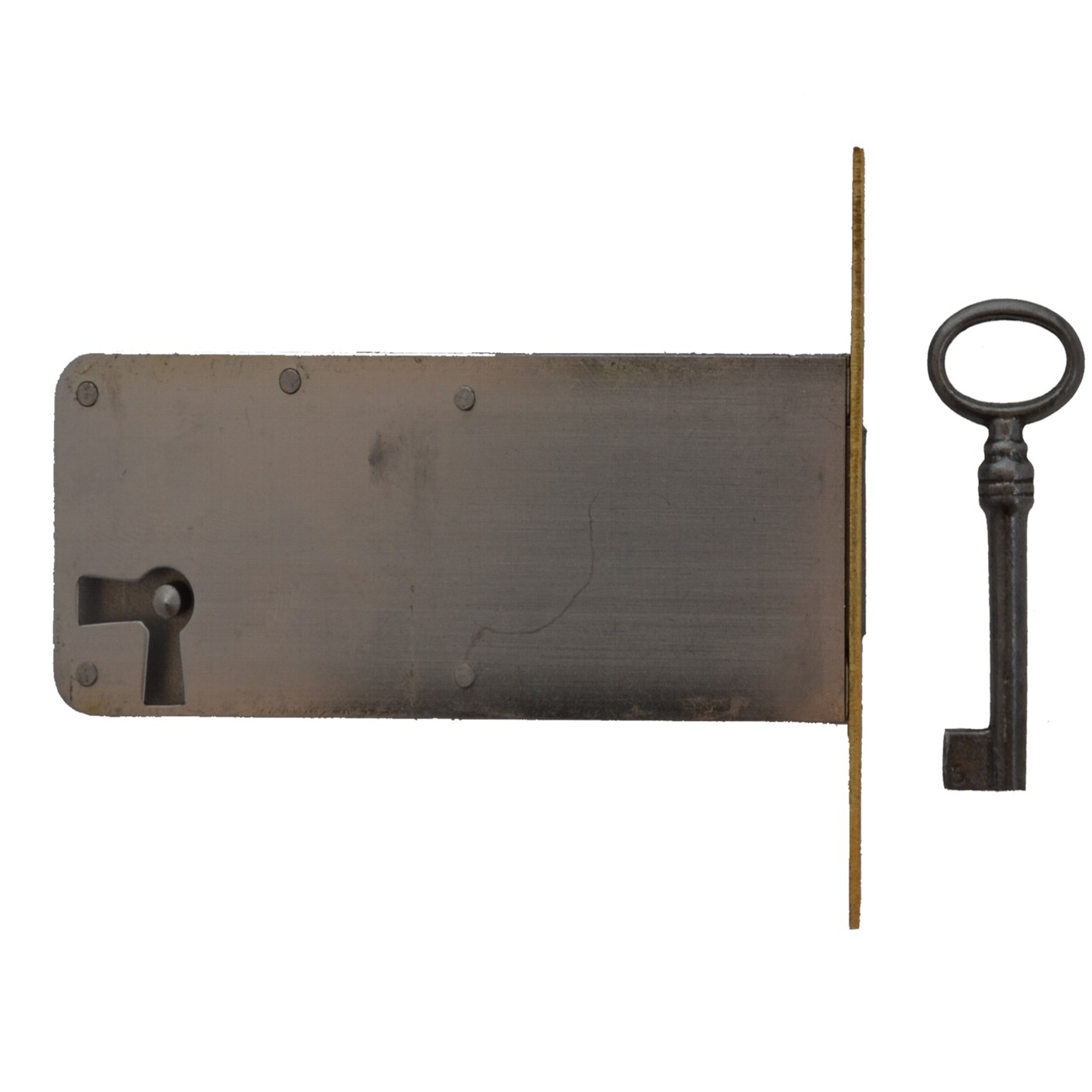 Einsteckschloss Messingstulp Dornmaß 90 mm Links der Serie ES006 Bild1 Einsteckschloss Messingstulp Dornmaß 90mm Links Serie ES006 Bild1