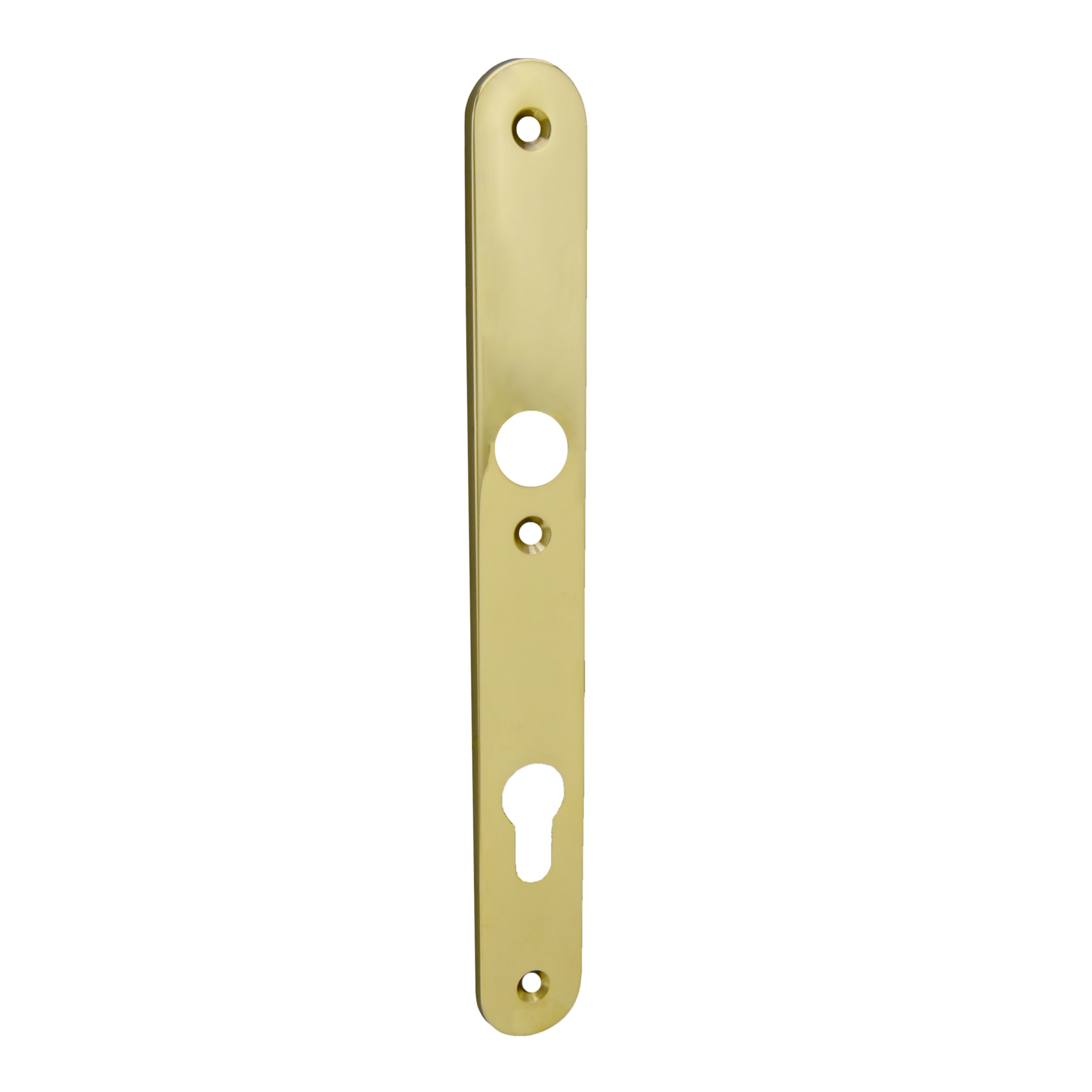 Sicherheitstürschild Innen Dist. 92 mm PZ, Messing MGL, 255 x 30 x 5 mm der Serie TS095 Bild1