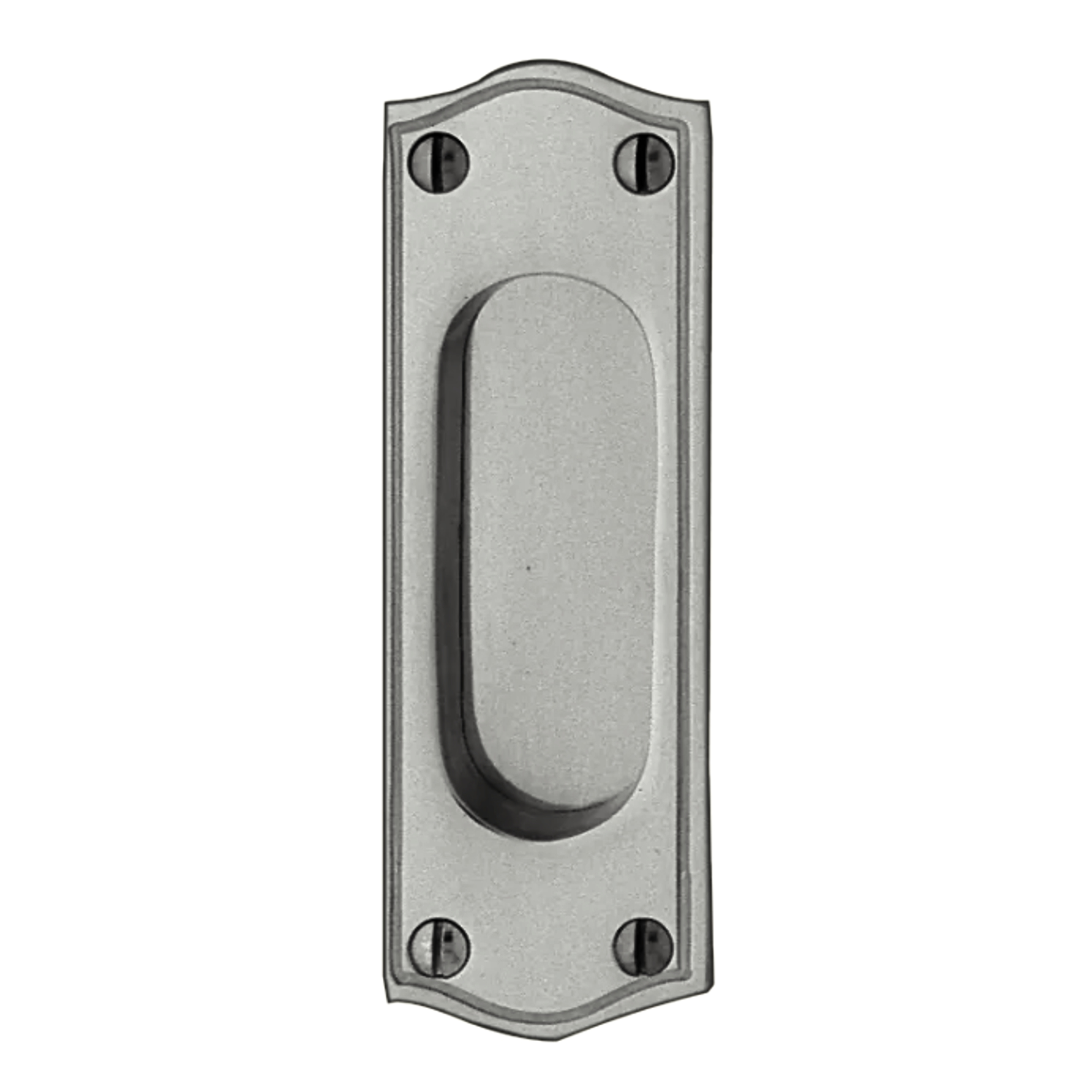 Schiebetürgriffmuschel Messing vernickelt matt SG001-144E-MNM-115-40 Bild1