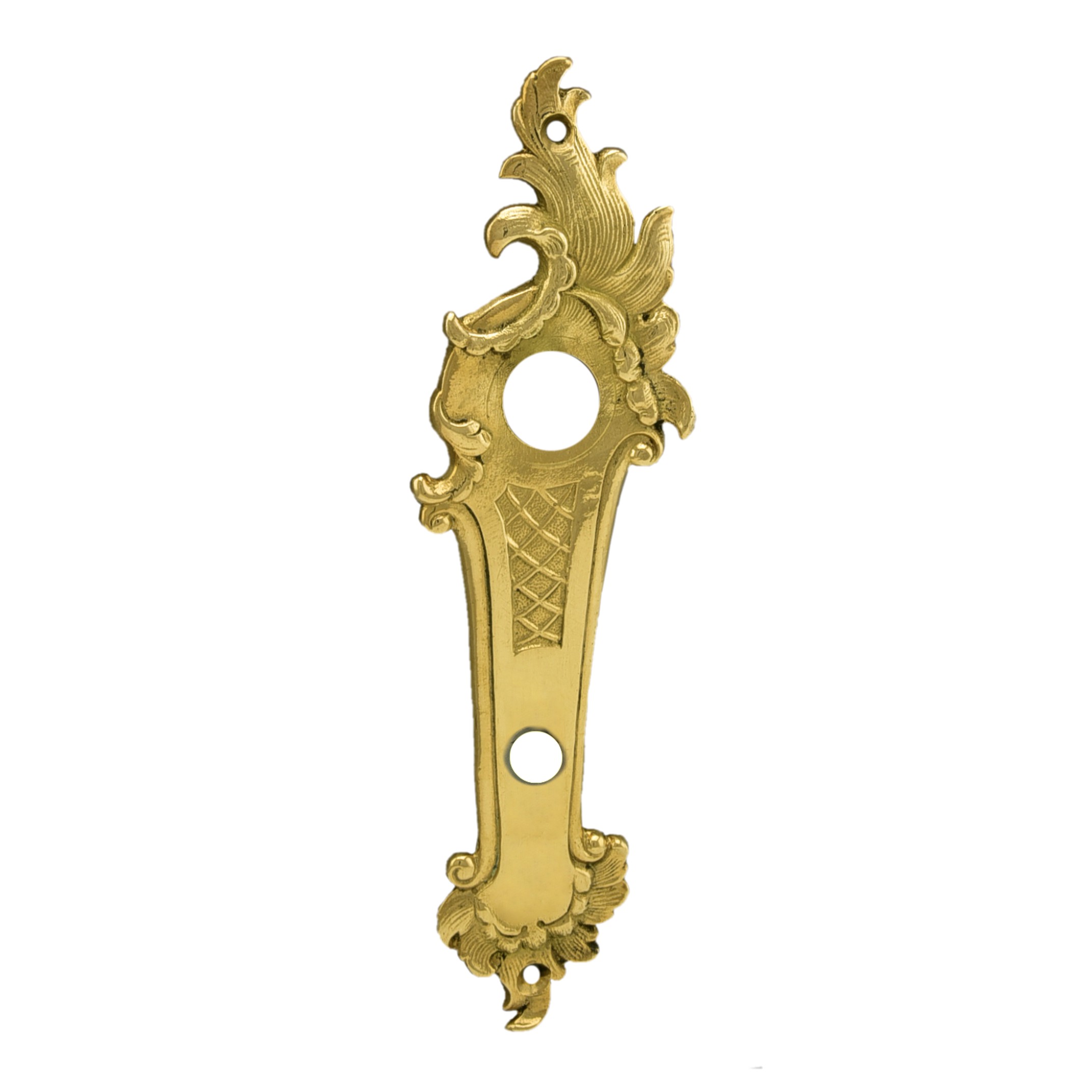 Badezimmertürschild Dist. 78 mm WC, Messing glänzend L x B x T