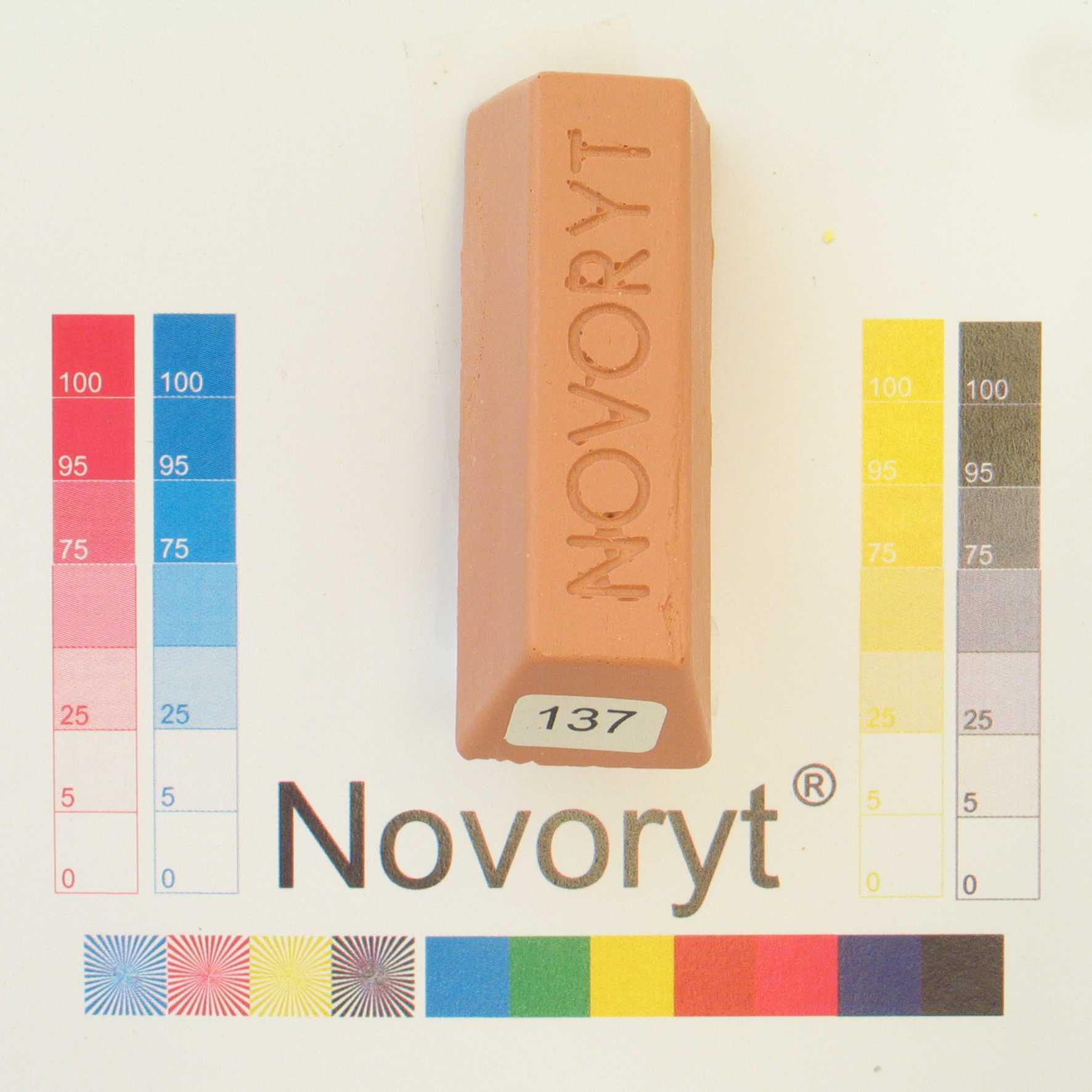NOVORYT® Schmelzkitt - Farbe 137 beigerot 1 1 Stange Serie HW003 Bild1