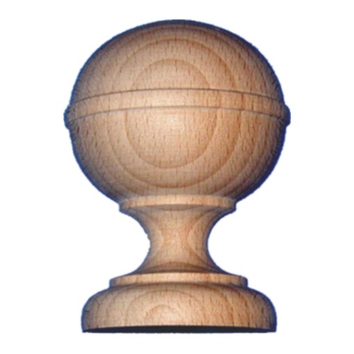 Schrank-und Bettknauf in Buche H85 x B68mm Serie HZ003 Bild1