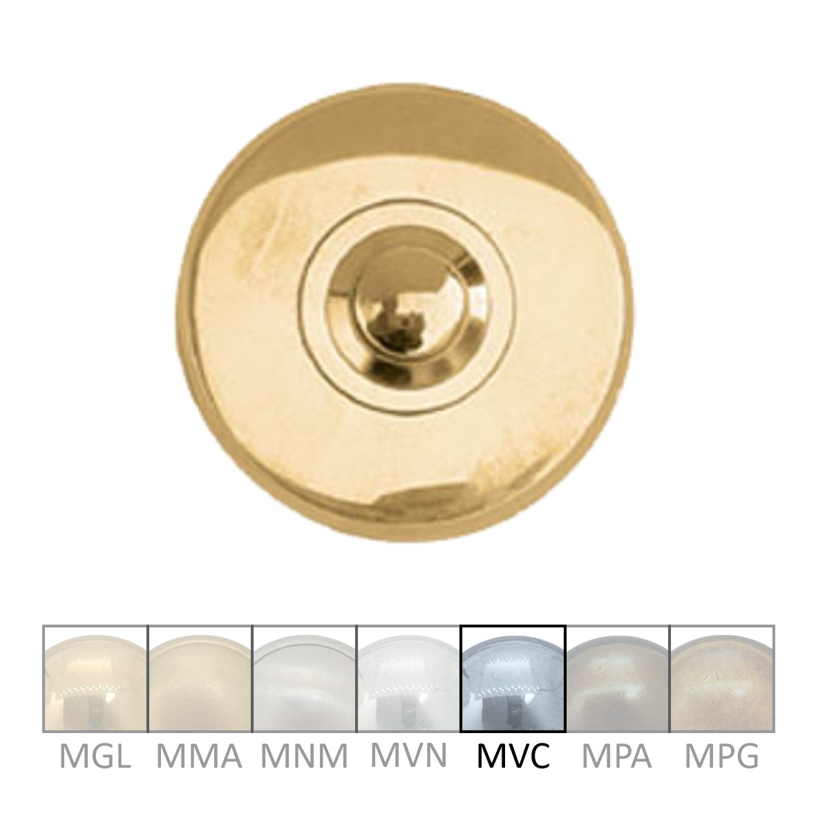 Klingelrosette Messing MVC D