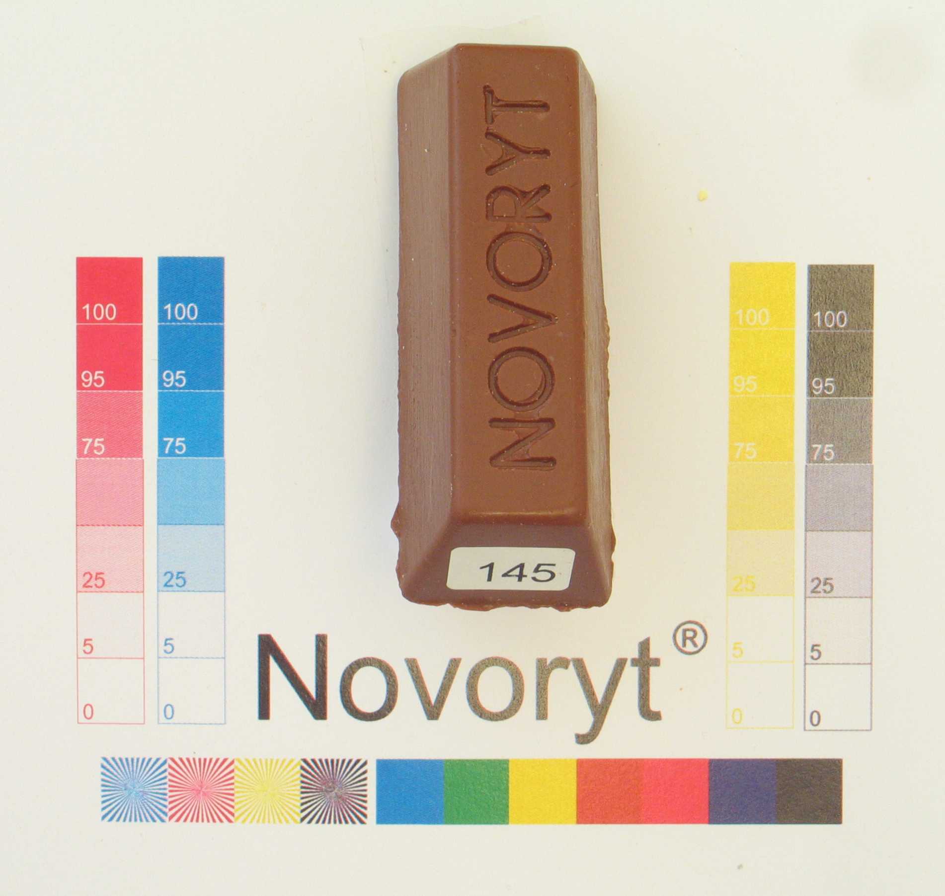 NOVORYT® Schmelzkitt - Farbe 145 signalbraun 1 Stange Serie HW003 Bild1