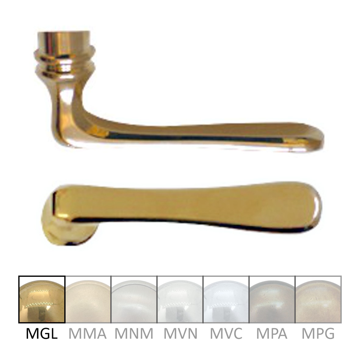 Türgriff aus Messing 100mm DIN UNI Serie TD123 Bild1