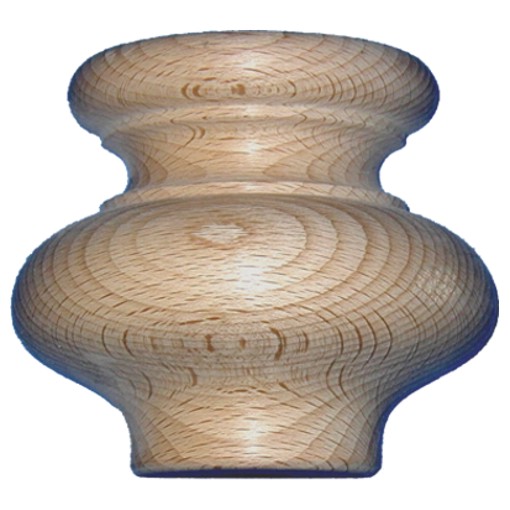 Möbelfuß in Buche 93 x 115mm Serie HF012 Bild1