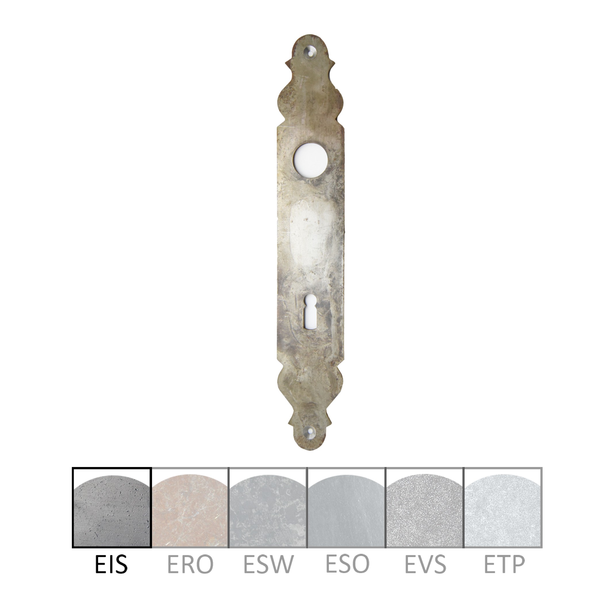 Haustürschilder Dist. 92 mm BB, L x B