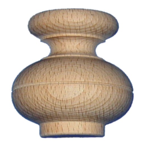 Möbelfuss in Fichte-Tanne 69 x 70mm Serie HF004 Bild1