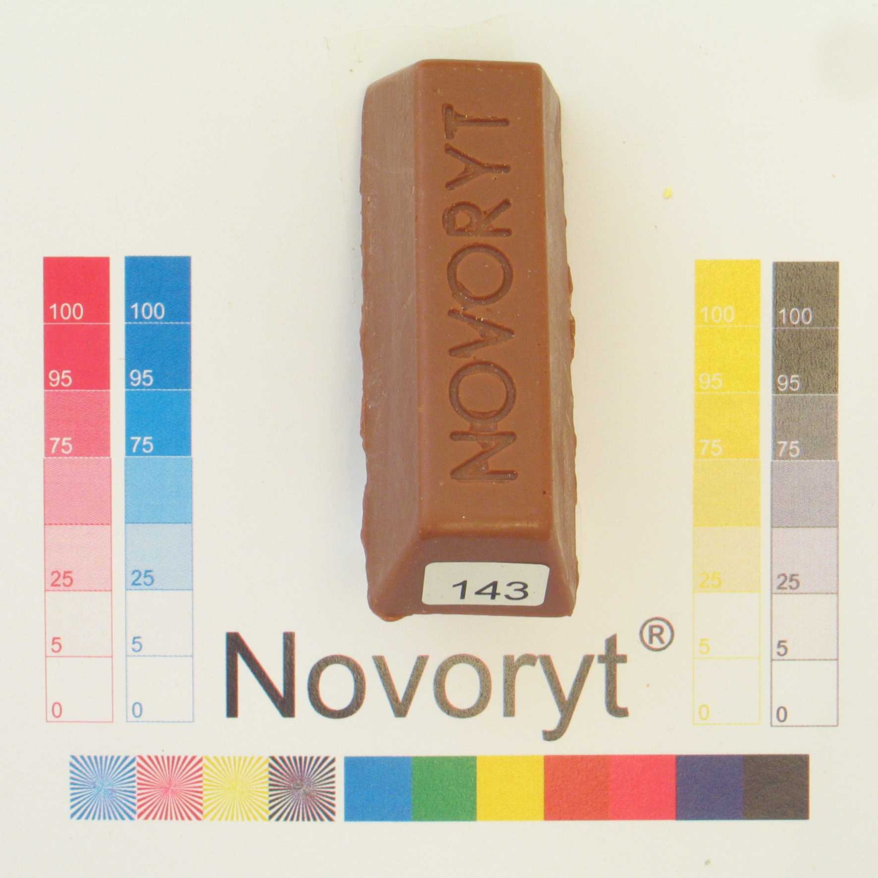 NOVORYT® Schmelzkitt - Farbe 143 Ulme 5 Stangen Serie HW003 Bild1