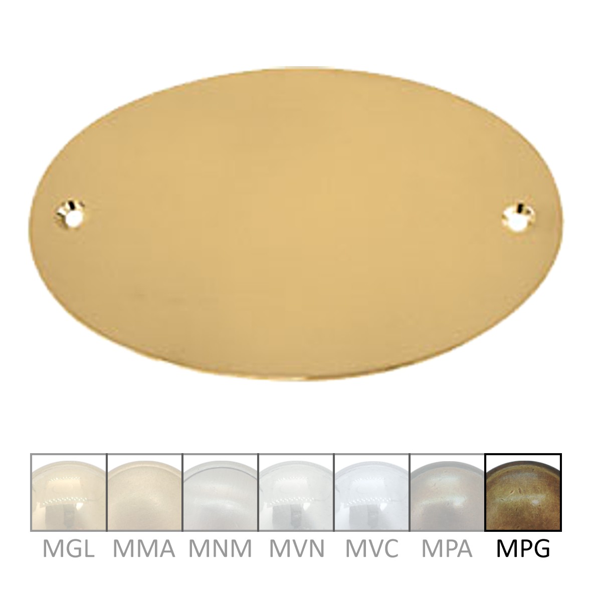 Namensschild Messing MPG 122x80mm Serie NS005 Bild1