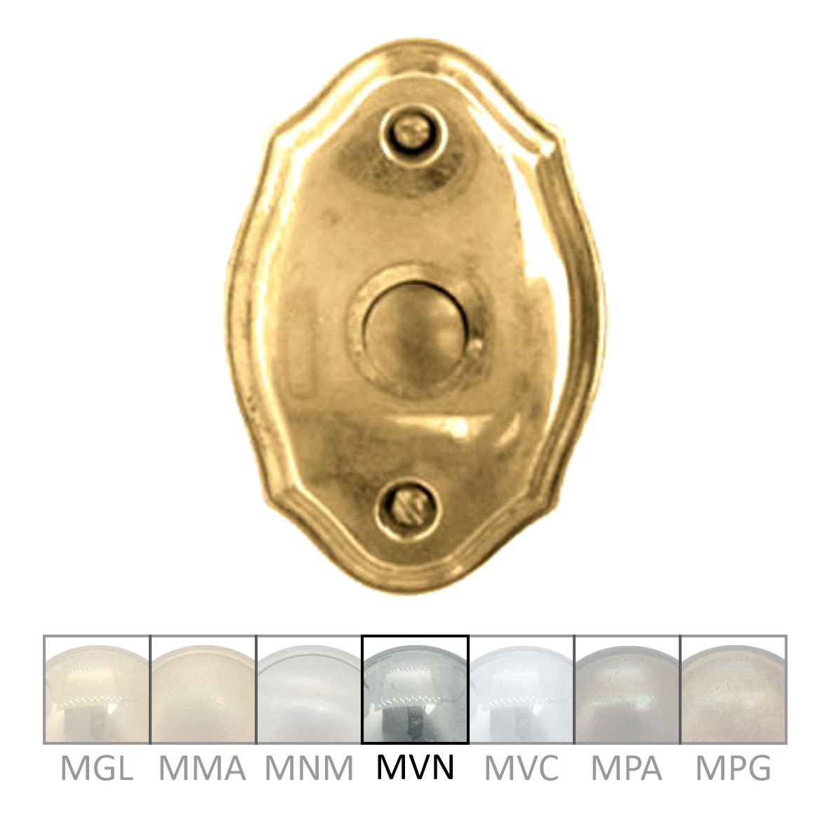 Klingelrosette Messing MNI B x H