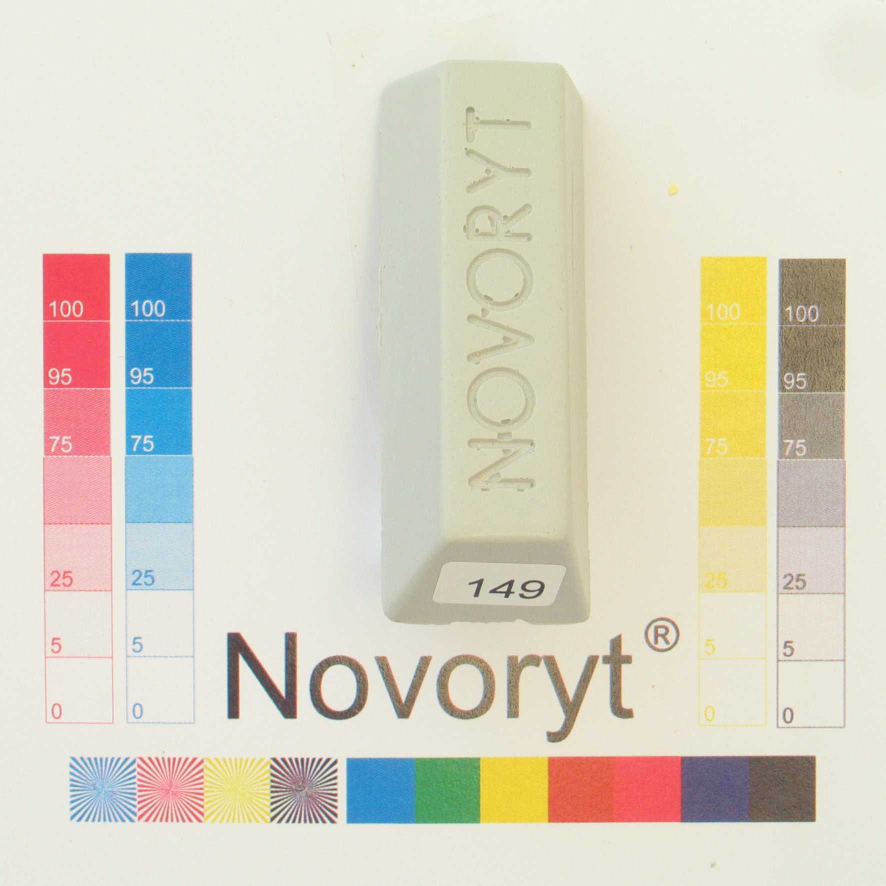 NOVORYT® Schmelzkitt - Farbe 149 hellgrau 1 Stange Serie HW003 Bild1