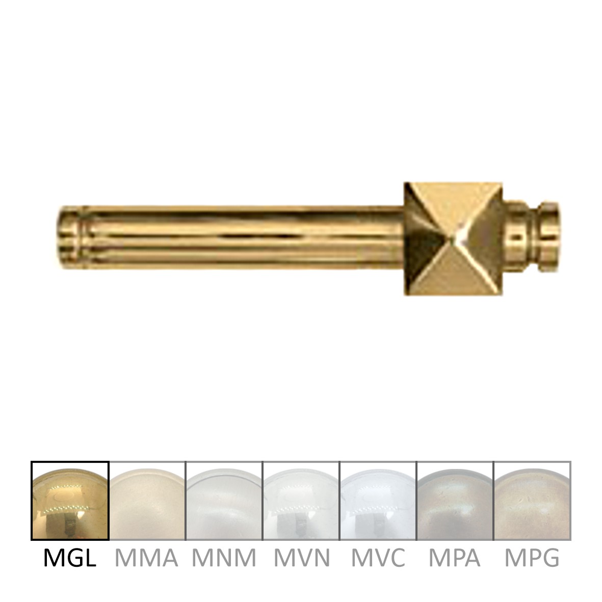 Haustürgriff aus Messing 130mm DIN Links Serie TD020 Bild1