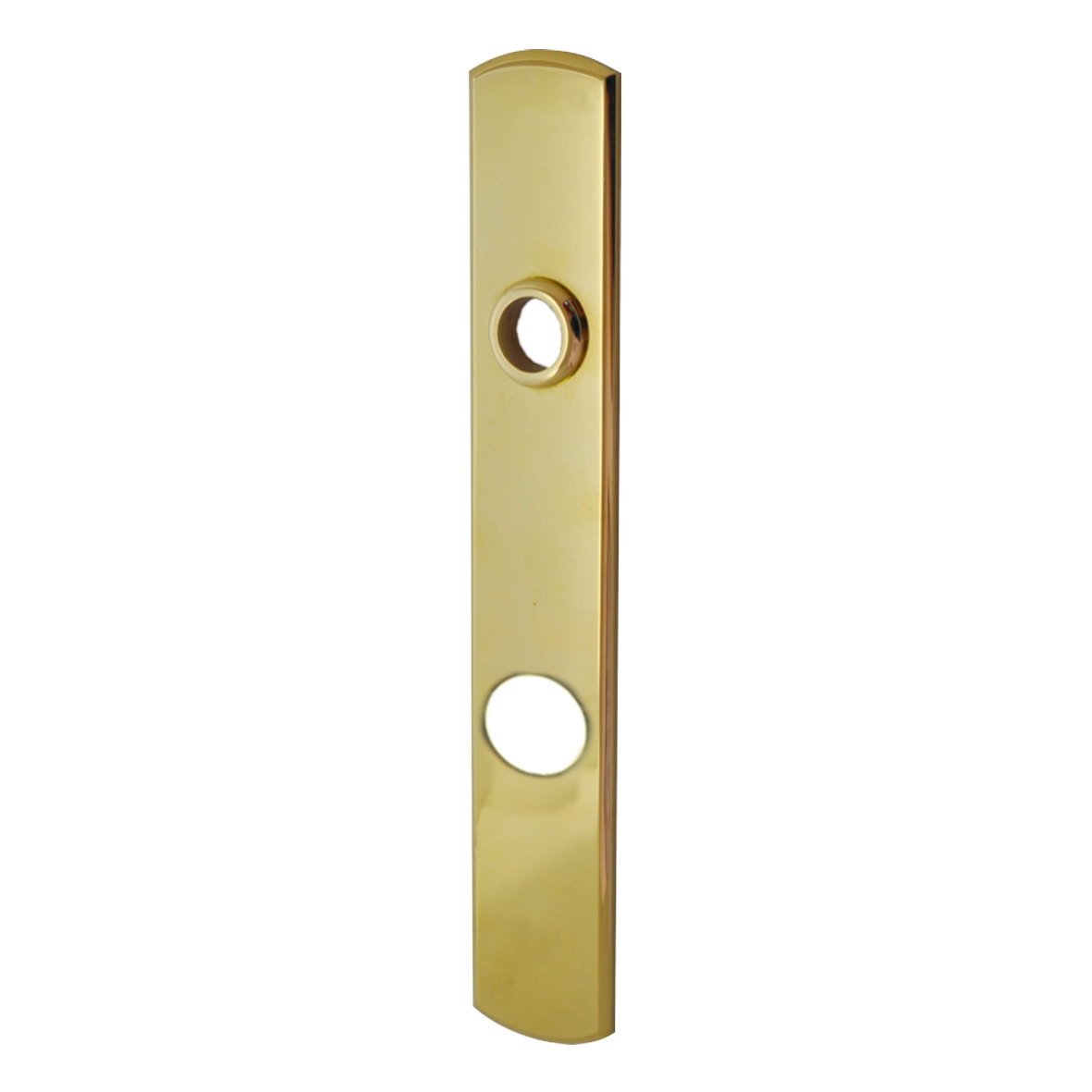 Sicherheitstürschild Außen, Dist. 92 mm KS, Messing MGL, 250 x 42 x 15 mm der Serie TS123 Bild1