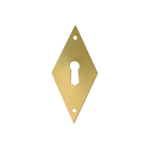 Klassizismus Möbelschild geprägt - Eisen rostig - 40x100mm mit Schlüsselloch Serie KL004 Bild1