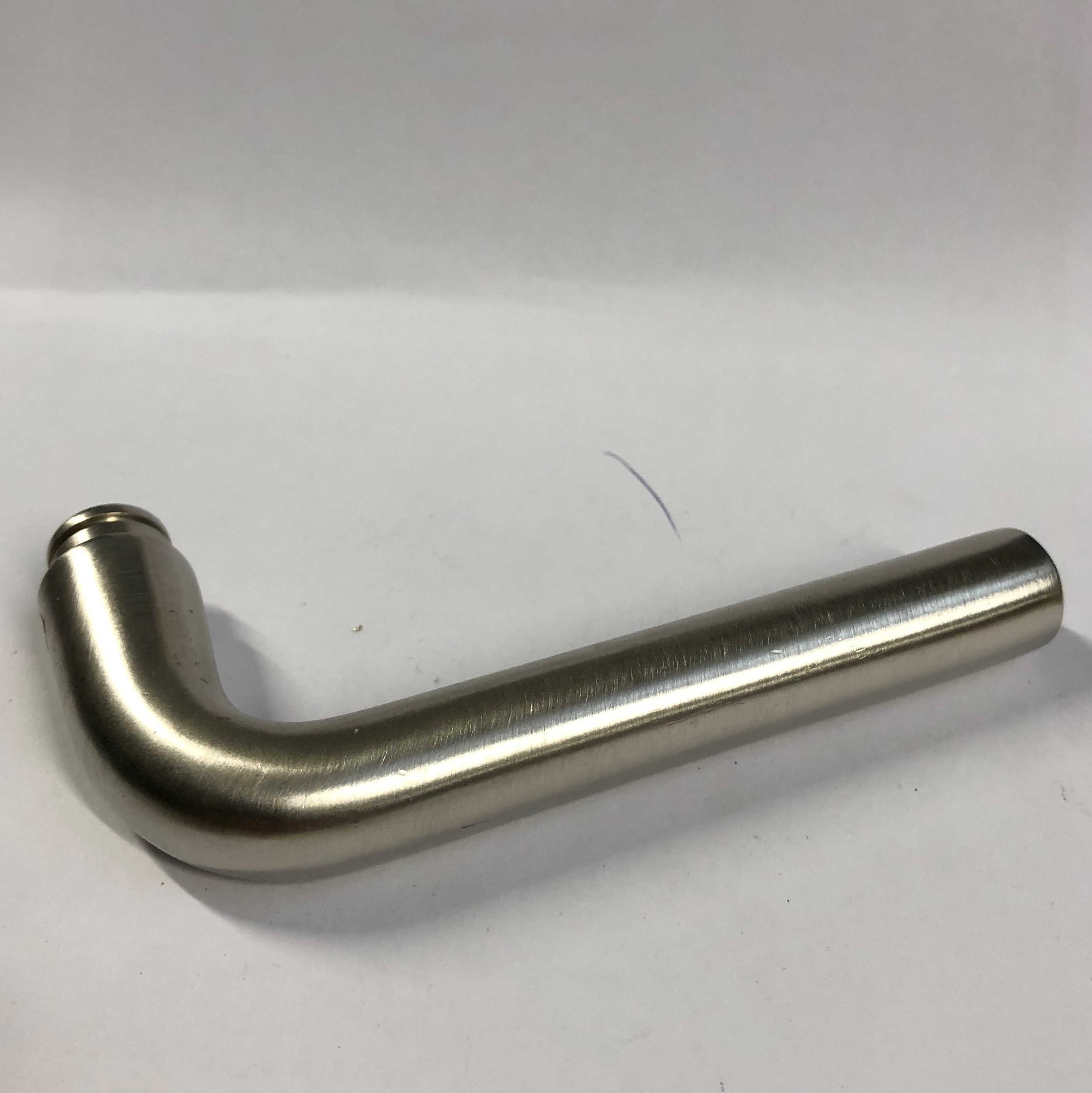 Türdrücker L-Form vernickelt matt, Grifflänge 115 mm Bild1