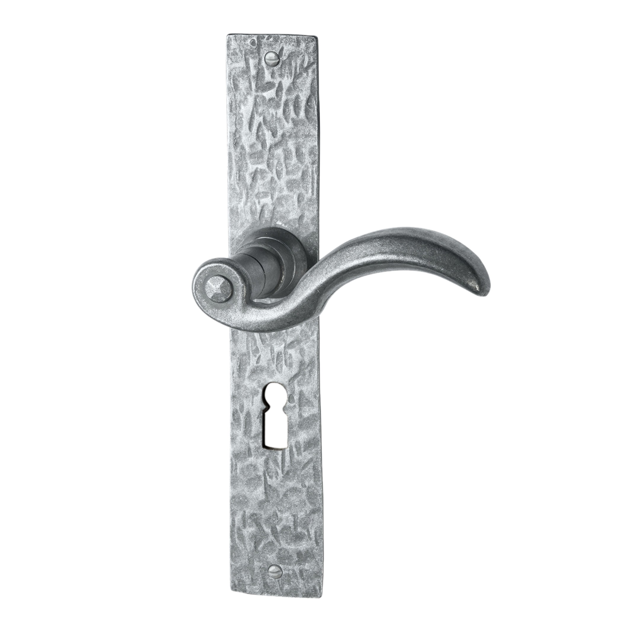 Zimmertürgarnitur in Schmiedeeisen thermopatiniert ® BB 72 mit TD075 Serie TG527 Bild1