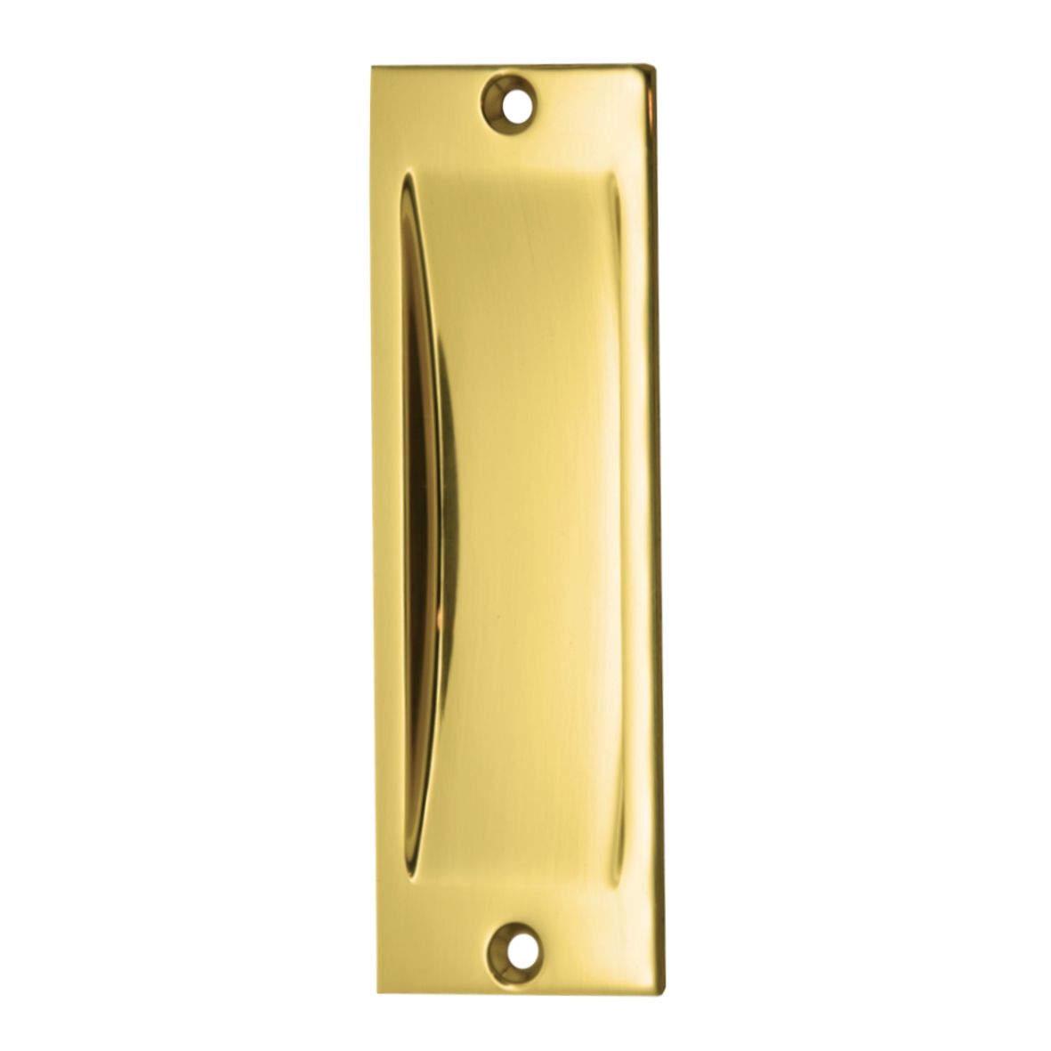Schiebetürgriffmuschel in Messing 117x38mm Bild1