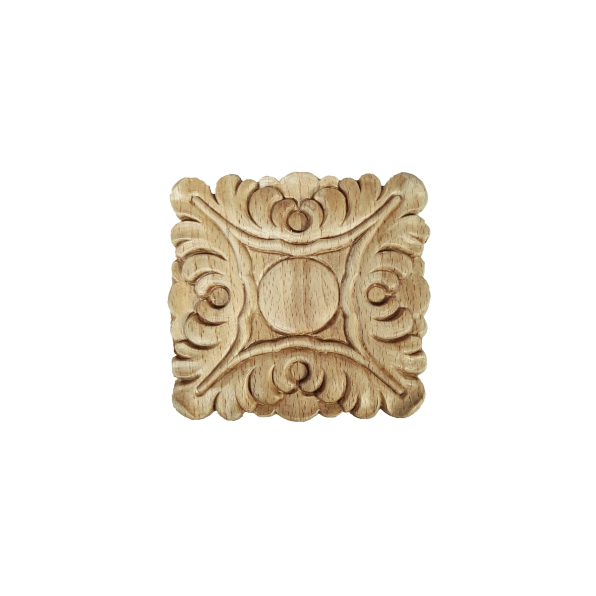 Rosette in Buche 90 x 90mm Serie AH362 Bild1