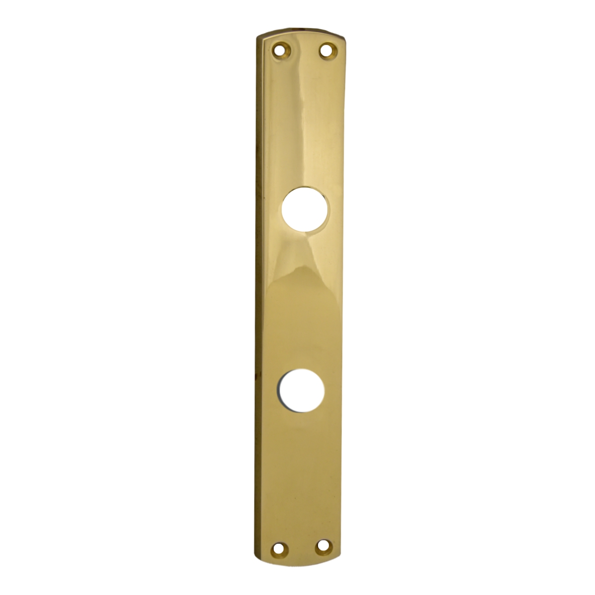 Badezimmertürschild Dist. 78 mm WC, Messing glänzend L x B x T