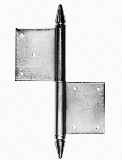 Einstemmband fester Stift mit Spitze 140mm links - Eisen verzinkt Serie TB012 Bild1