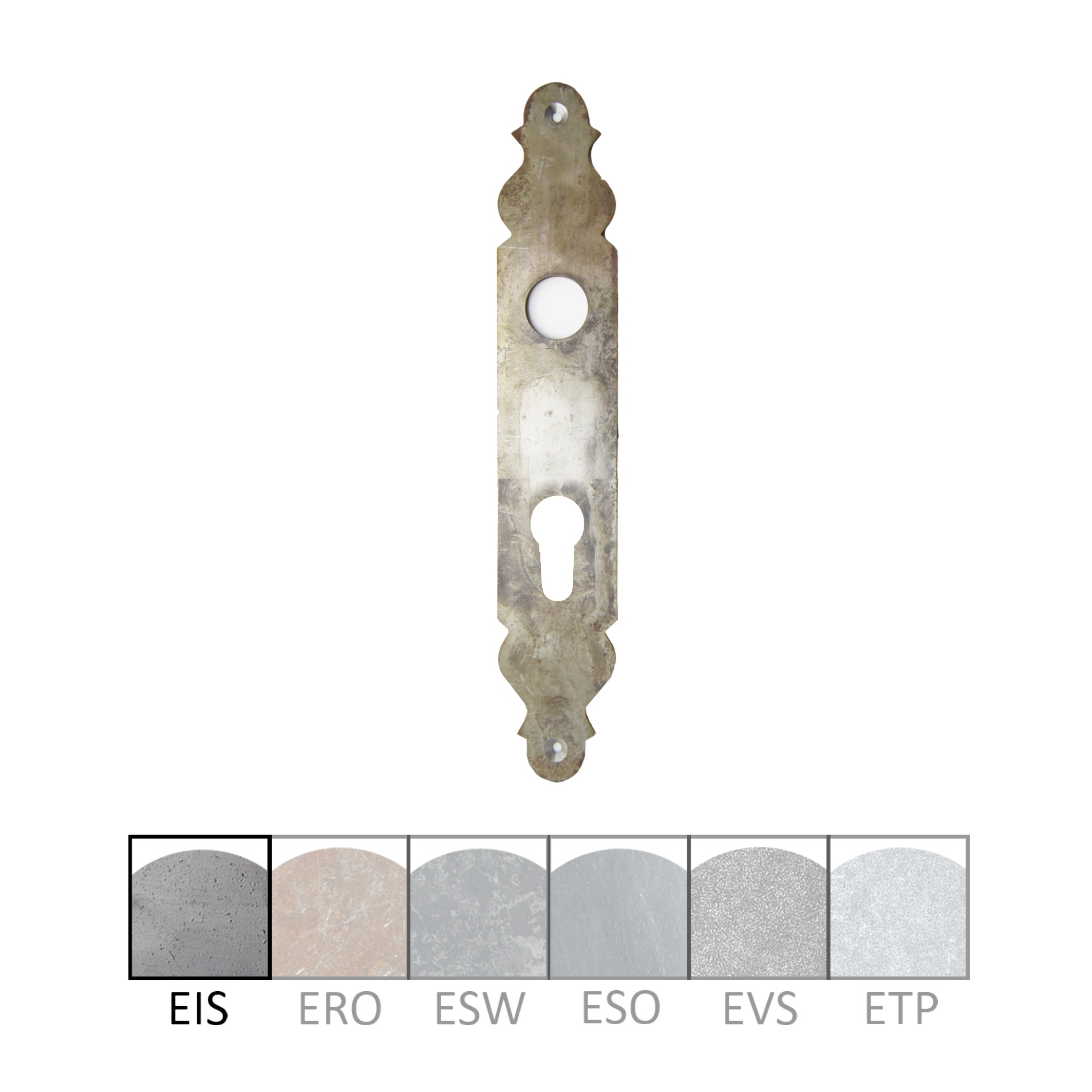 Zimmertürschild Dist. 72 mm PZ, L x B