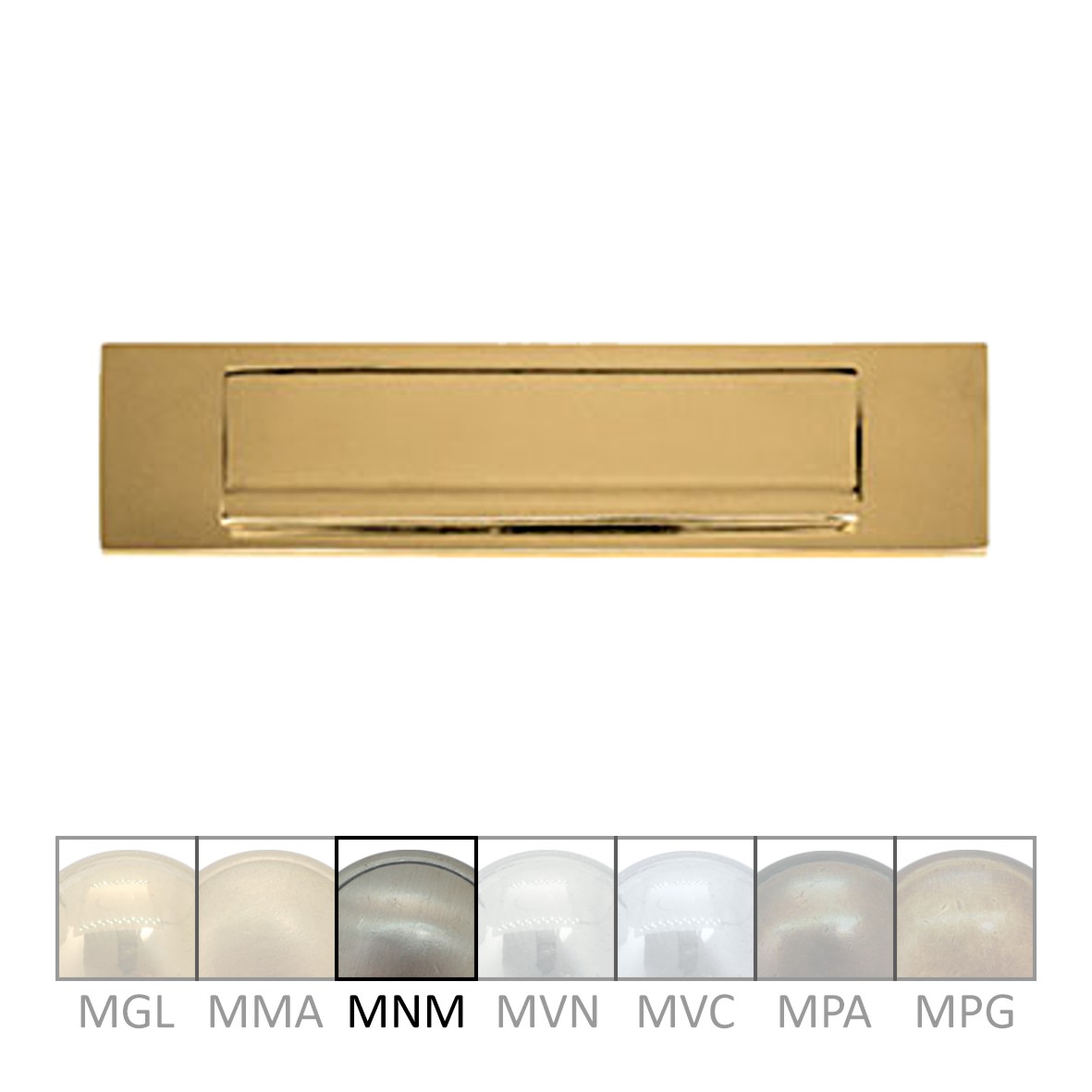 Briefklappe Messing MNM 300 x 62mm Serie BK010 Bild1