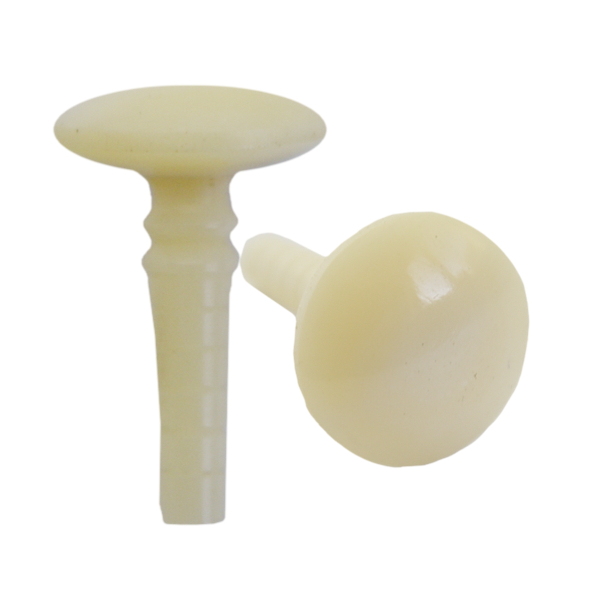 Möbelknopf aus weißem Bein D16mm Serie KN051 Bild1