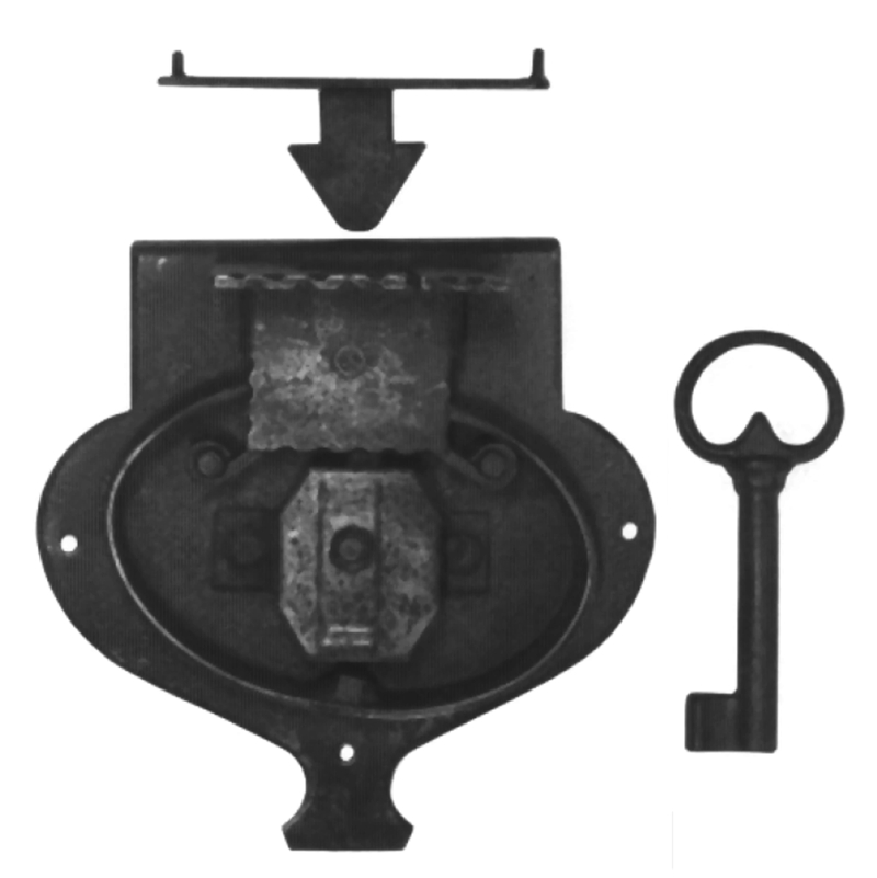 Aufschraubschloss aus Eisen, D 70 mm der Serie AS105 Bild1 Aufschraubschloss aus Eisen, D 70mm Serie AS105 Bild1