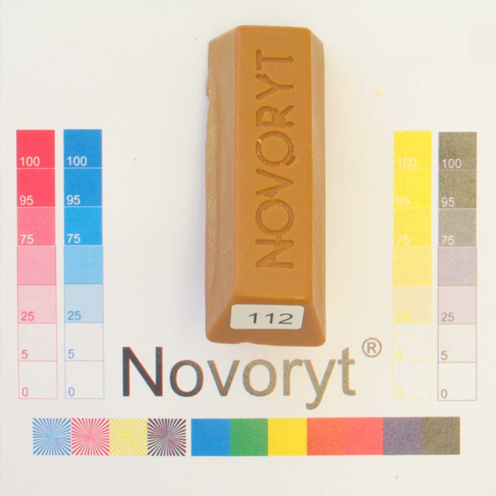 NOVORYT® Weichwachs Farbe 012 Eiche mittel 1 Stange der Serie WW003 Bild1