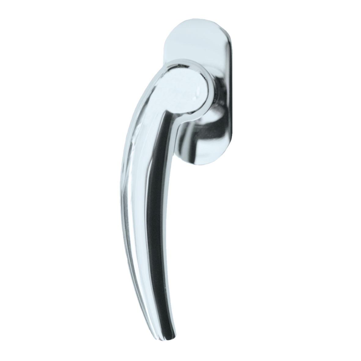 Fenstergriff in Chrom 114mm Links Bild1