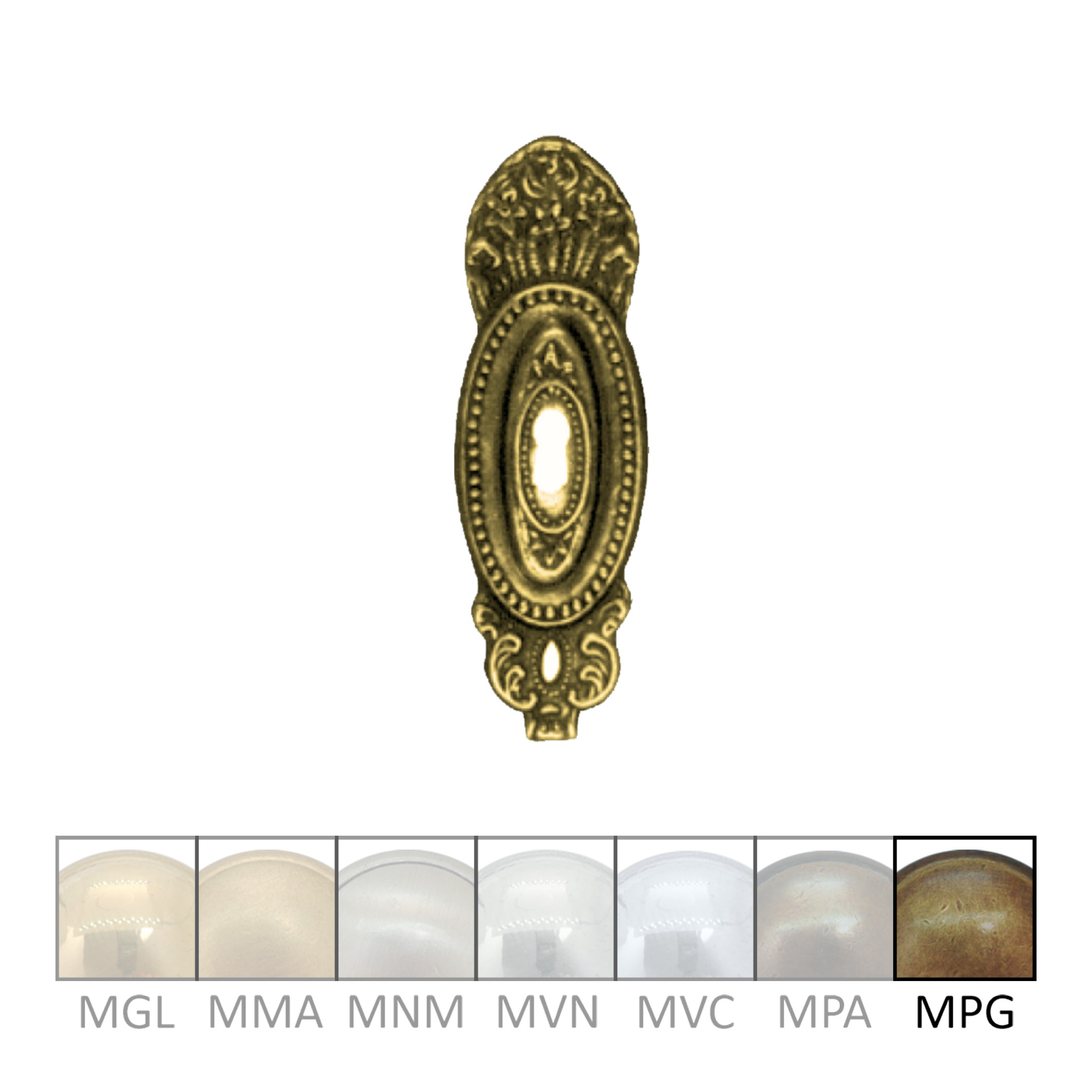 Klassizismus Möbelschild geprägt Messing MPG   35 x 100 mm mit Schlüsselloch der Serie KL053 Bild1 Klassizismus Möbelschild geprägt Messing MPG 35x100mm mit Schlüsselloch Serie KL053 Bild1