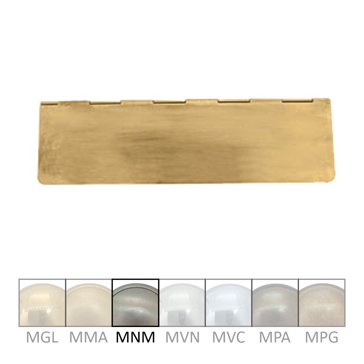 Briefklappe Messing MNM 280 x 80mm Serie BK013 Bild1