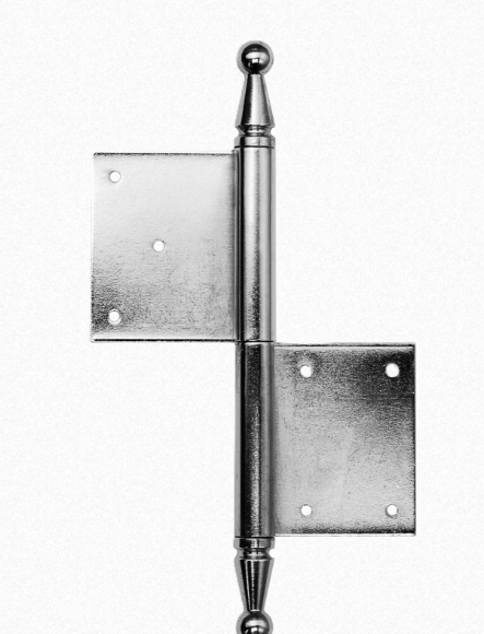 Einstemmband fester Stift mit Kugel 140mm links - Eisen verzinkt Serie TB012 Bild1