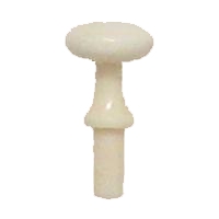 Möbelknopf aus weißem Bein D10mm Serie KN050 Bild1