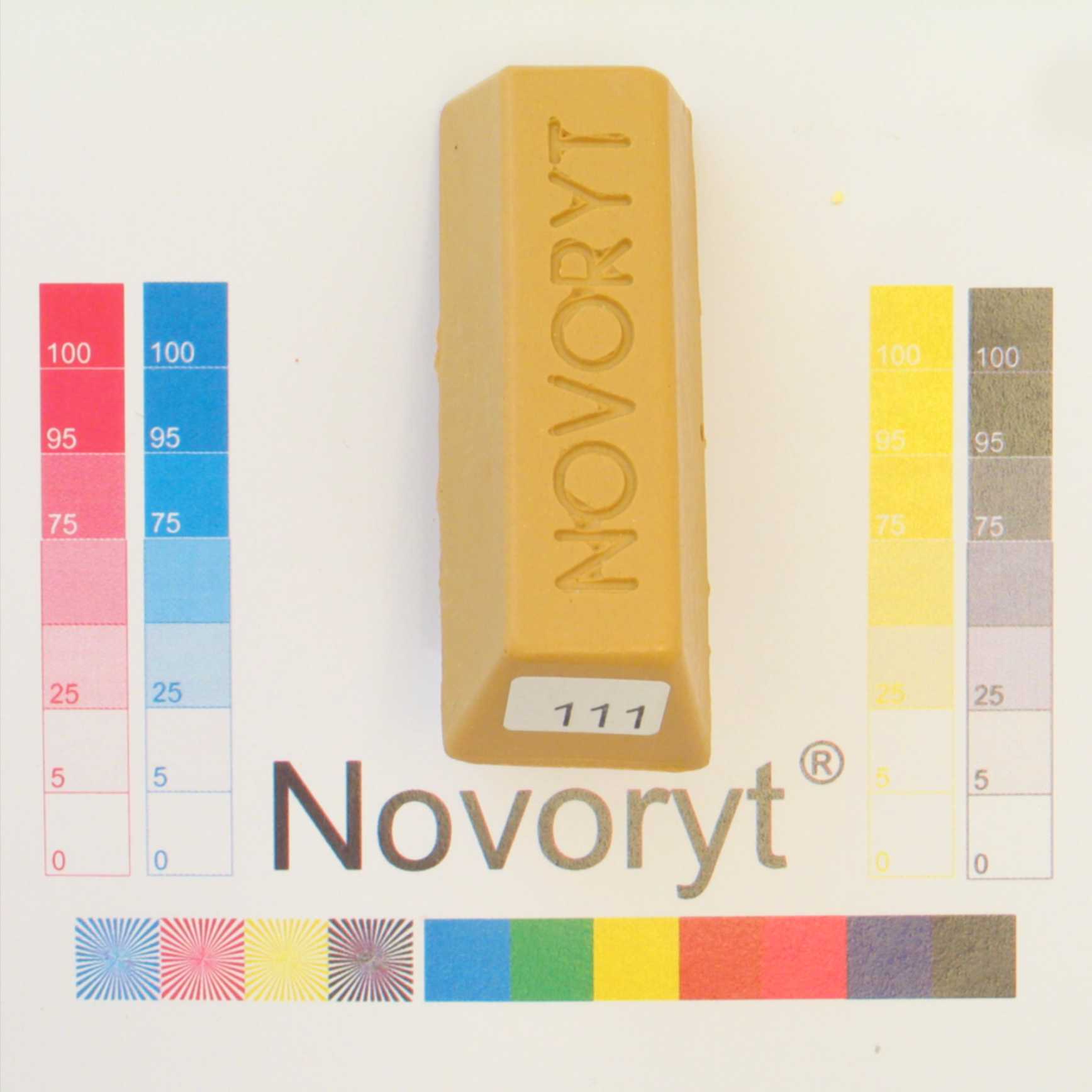 NOVORYT® Weichwachs Farbe 011 Eiche natur 1 Stange der Serie WW003 Bild1