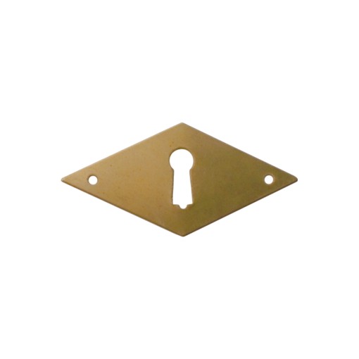 Klassizismus Möbelschild geprägt Messing ERO70x35mm mit Schlüsselloch Serie KL004 Bild1