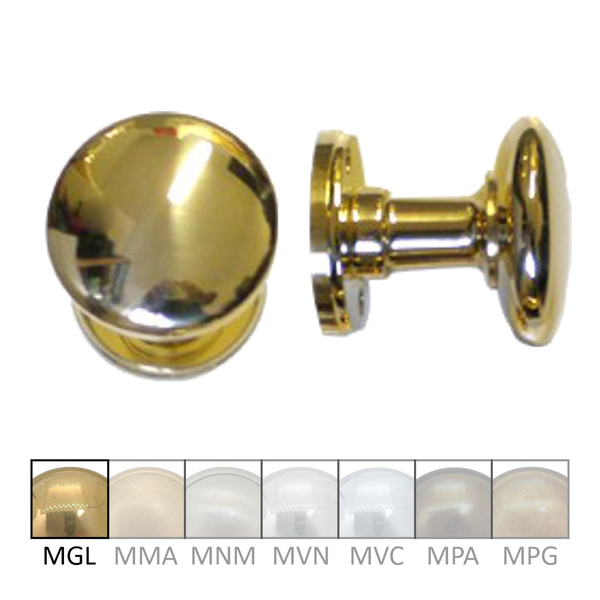 Haustürknauf auf Rosette TK022-148H-MGL-55-108-L Bild1