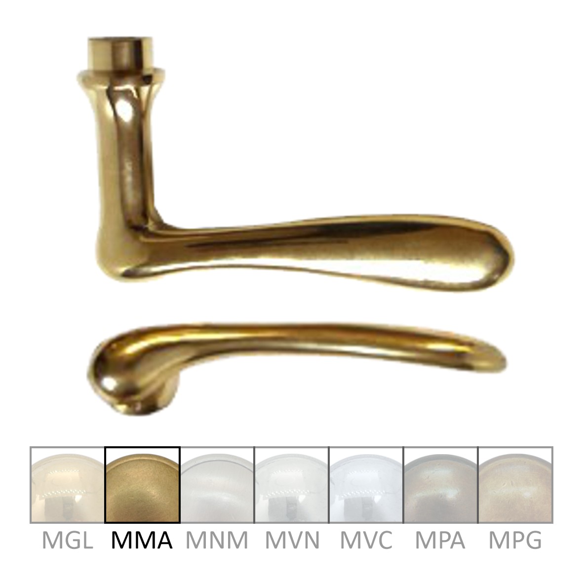 Türgriff aus Messing 110 mm, DIN Rechts der Serie TD145 Bild1 Türgriff 110 mm TD145-144B-MMA-110-65-8-R Bild1