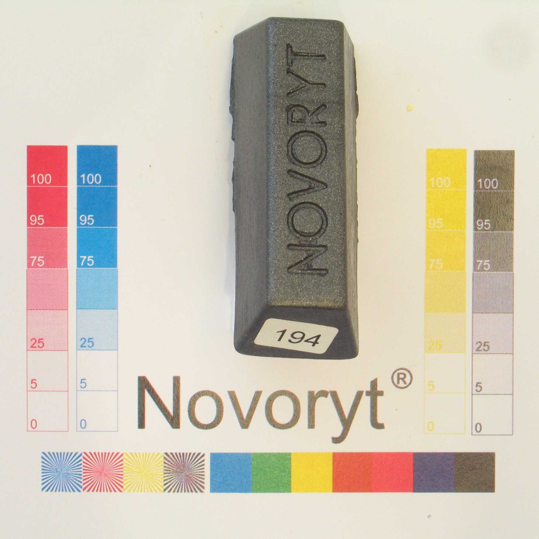 NOVORYT® Schmelzkitt - Farbe 194 antrazitgra 5 Stangen Serie HW003 Bild1