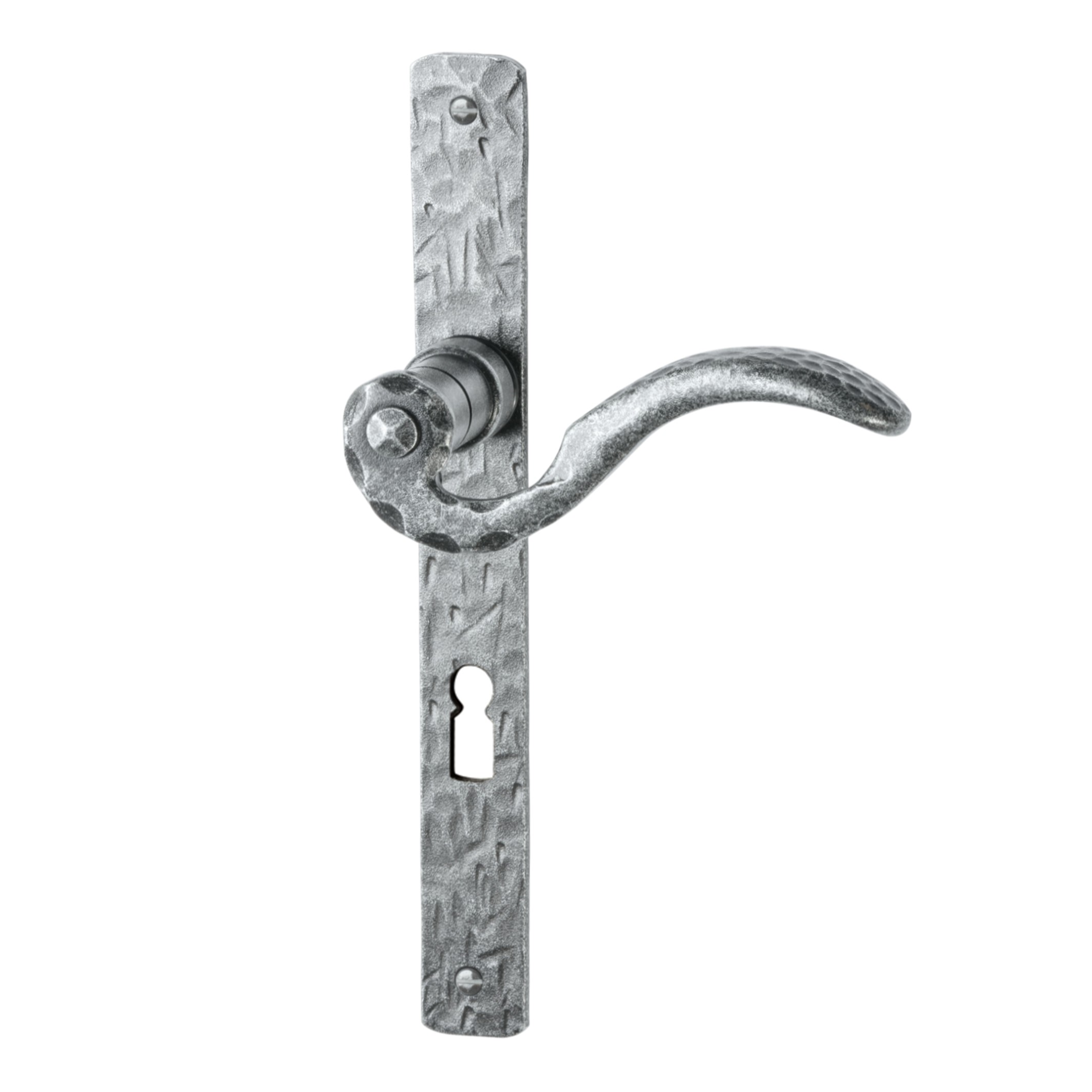 Zimmertürgarnitur in Schmiedeeisen thermopatiniert ® BB 72 mit TD075 Serie TG532 Bild1