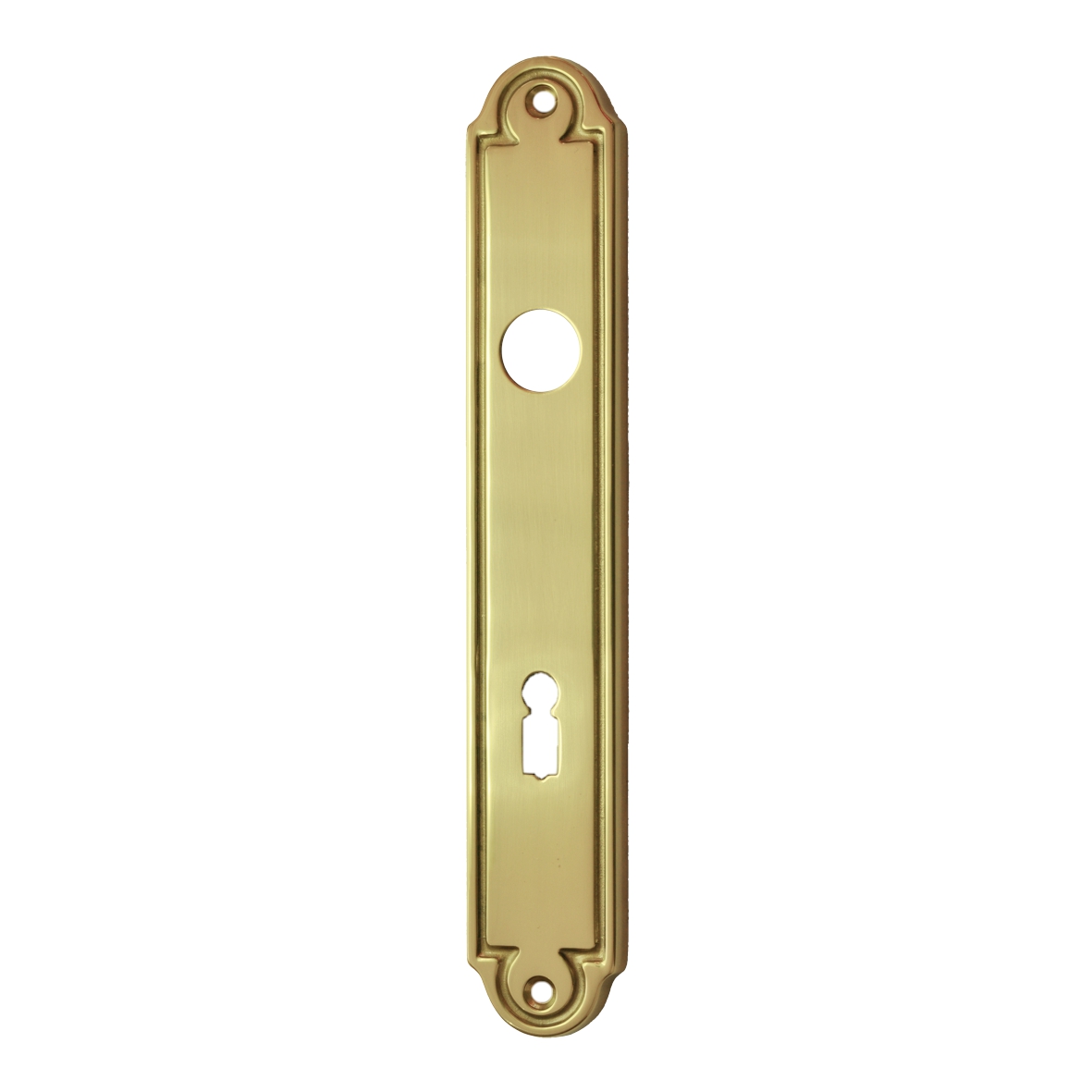 Zimmertürschild Dist. 72 mm BB, Messing MGL, 220 mm x 35 mm der Serie TS166 Bild1
