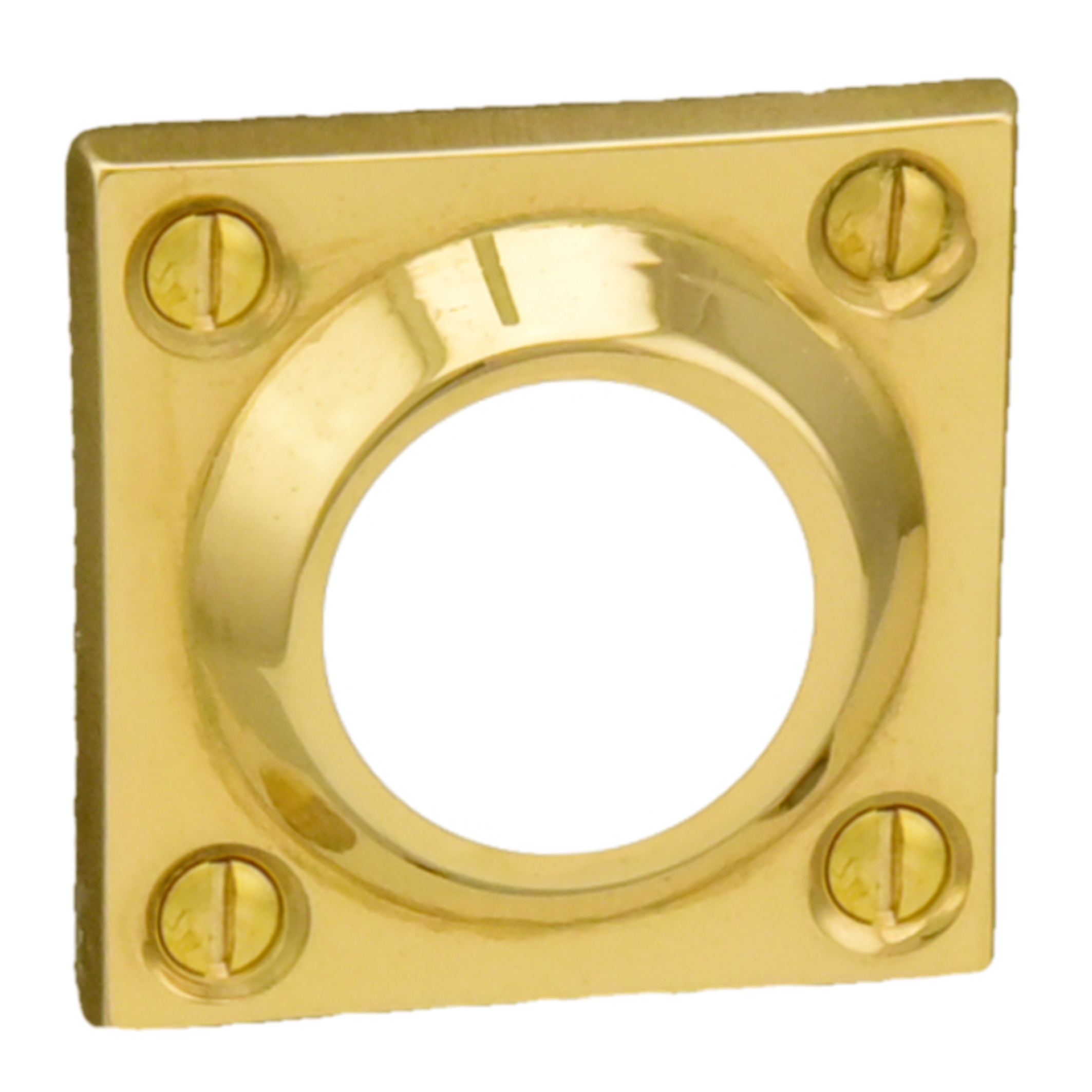 Drückerrosette Messing glänzend Maße