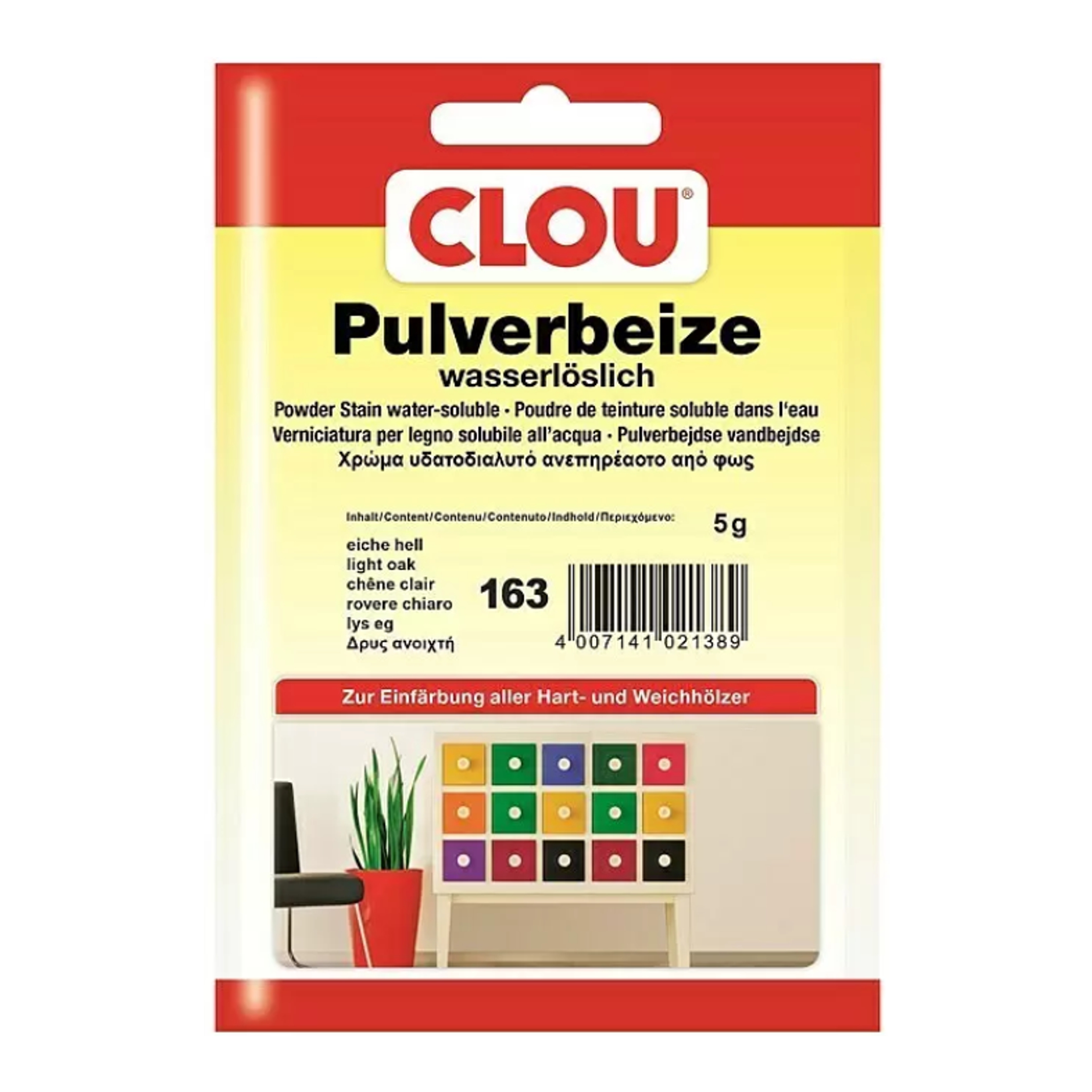 Pulverbeize wasserlöslich, Eiche hell Serie BE001 Bild1