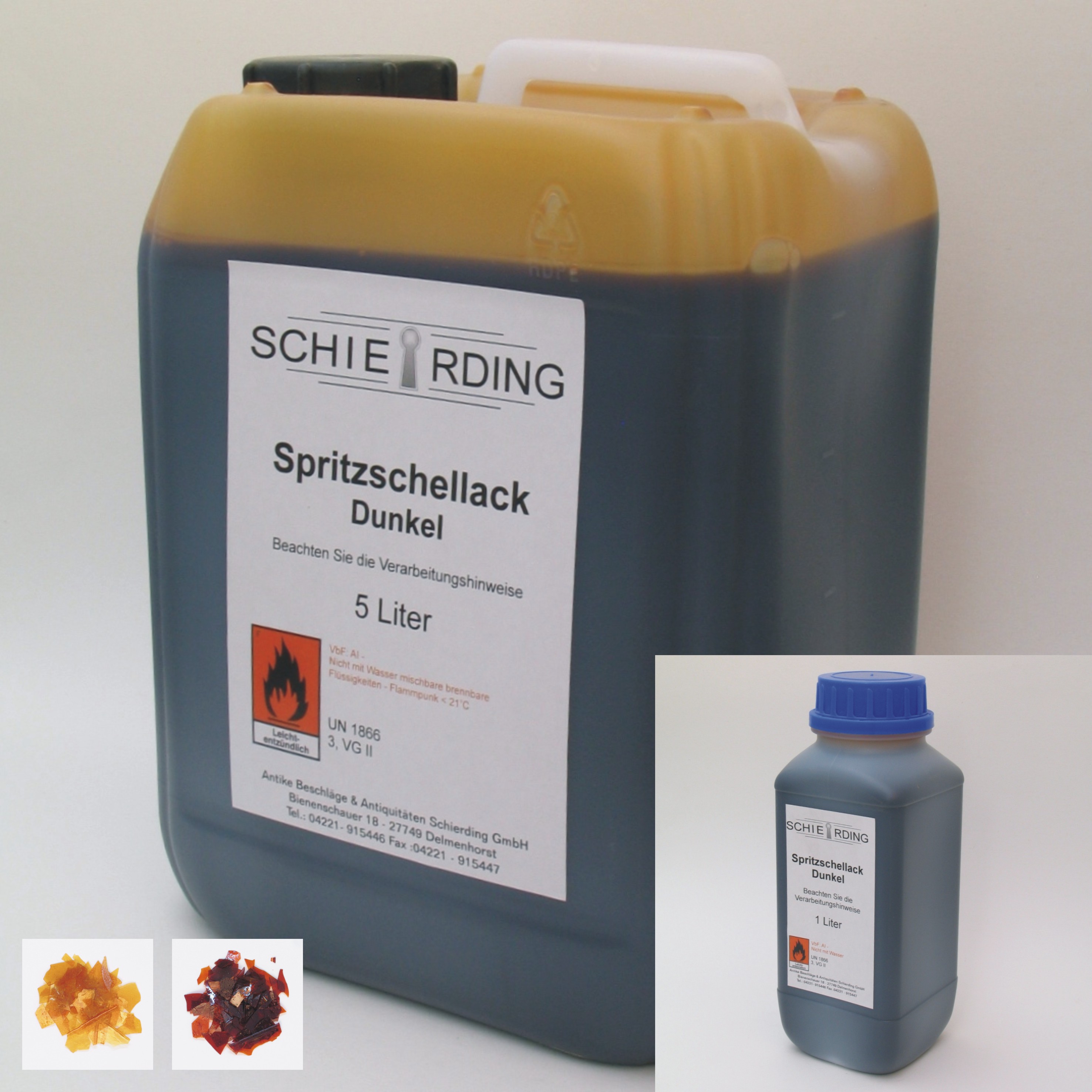 Reiner Spritzschellack ohne Beimengung Serie LA001 Bild2