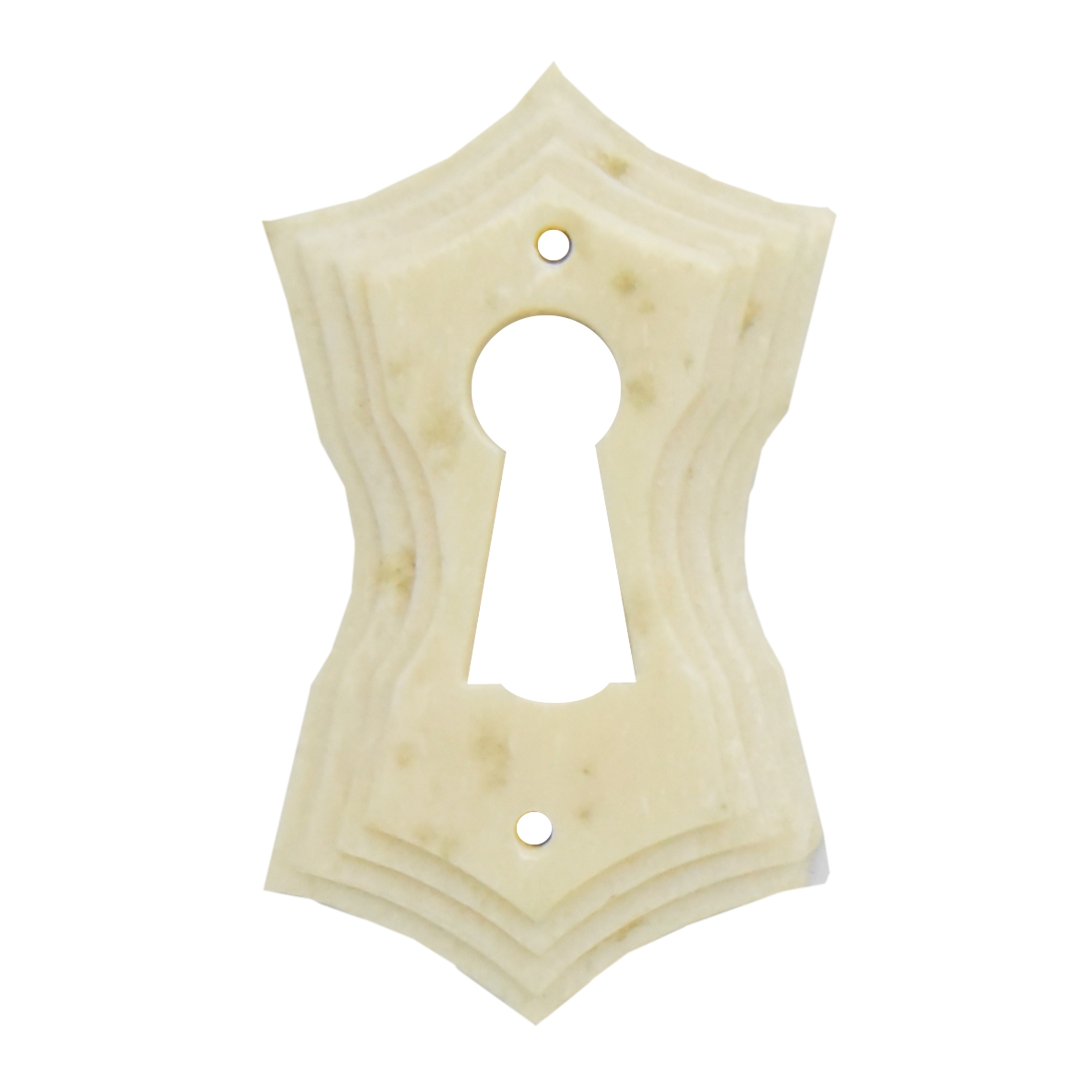Klassizismus Möbelschild Bein - 30x45mm mit Schlüsselloch Serie KL035 Bild1