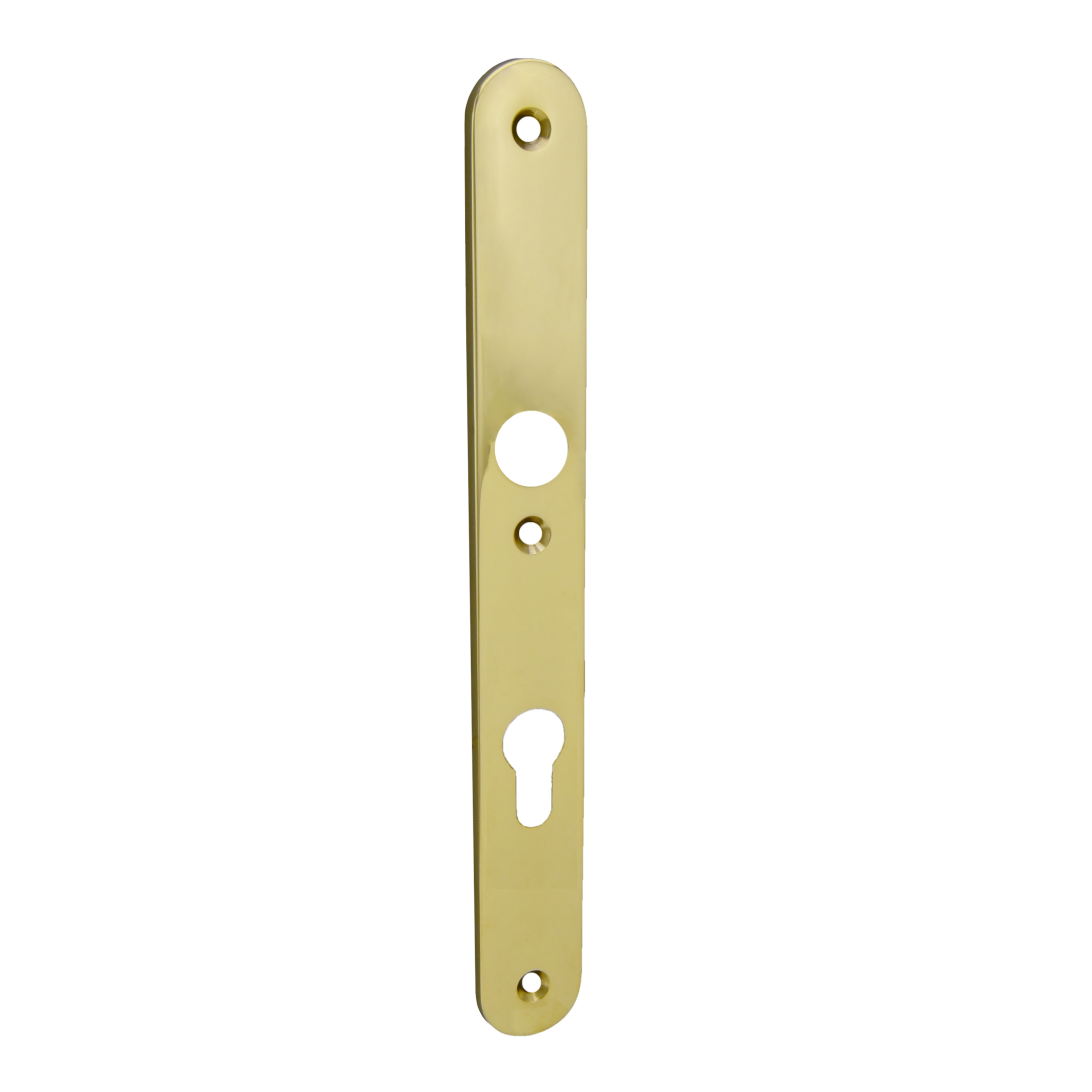 Sicherheitstürschild Innen Dist. 72 mm PZ, Messing MGL, 255 x 30 x 5 mm der Serie TS095 Bild1