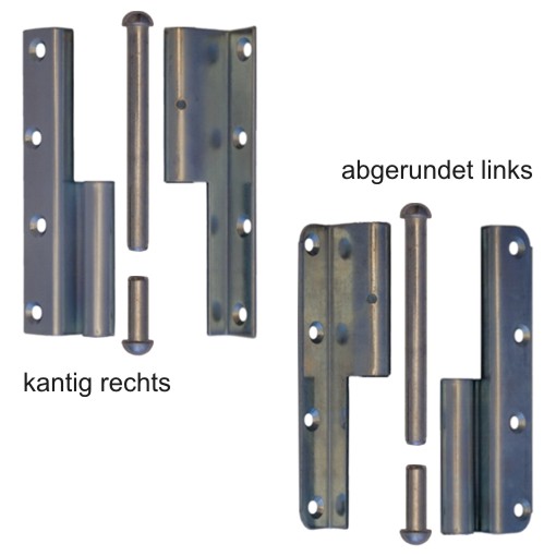 Band f. überfälz. Zimmertüren gekröpft Serie TB002 Bild1
